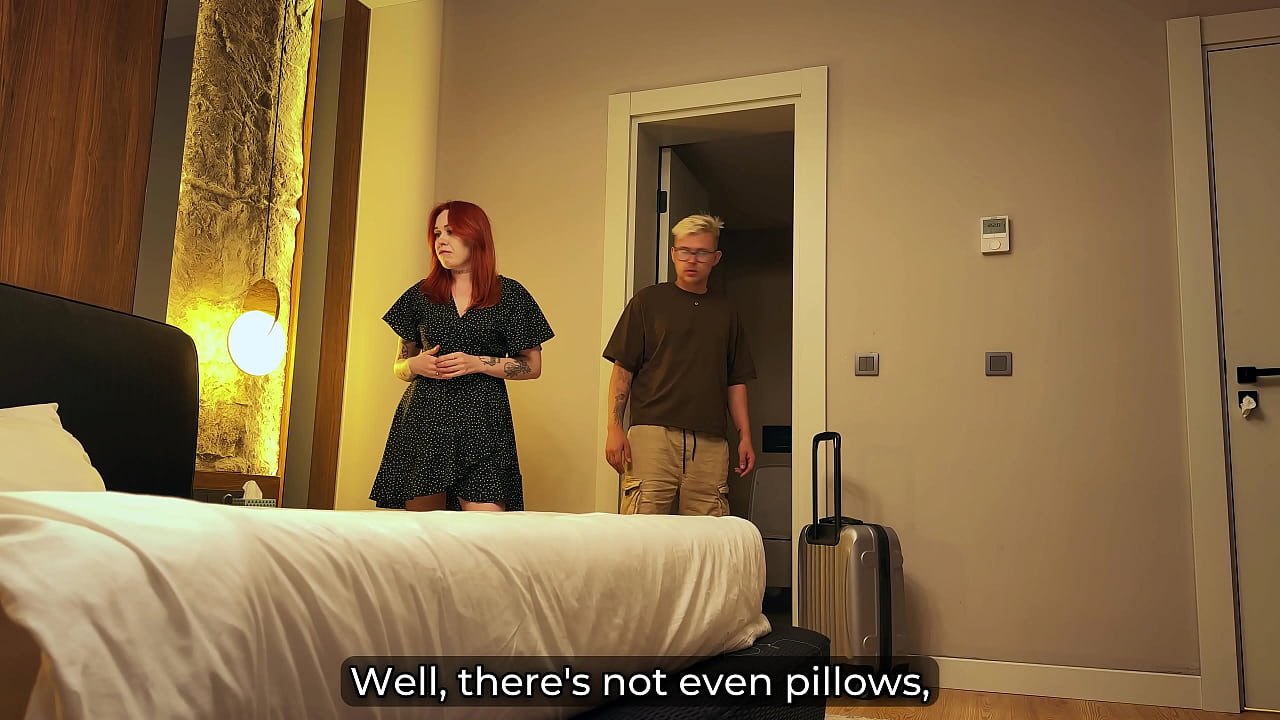 Step Mom Shares Bed with Step Son in Hotel&mdash;Naughty Night Unfolds!