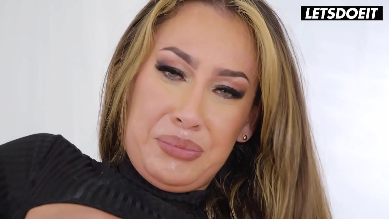 Busty Latina MILF Gets Her Holes Rammed by Fat Cock - LETSDOEIT