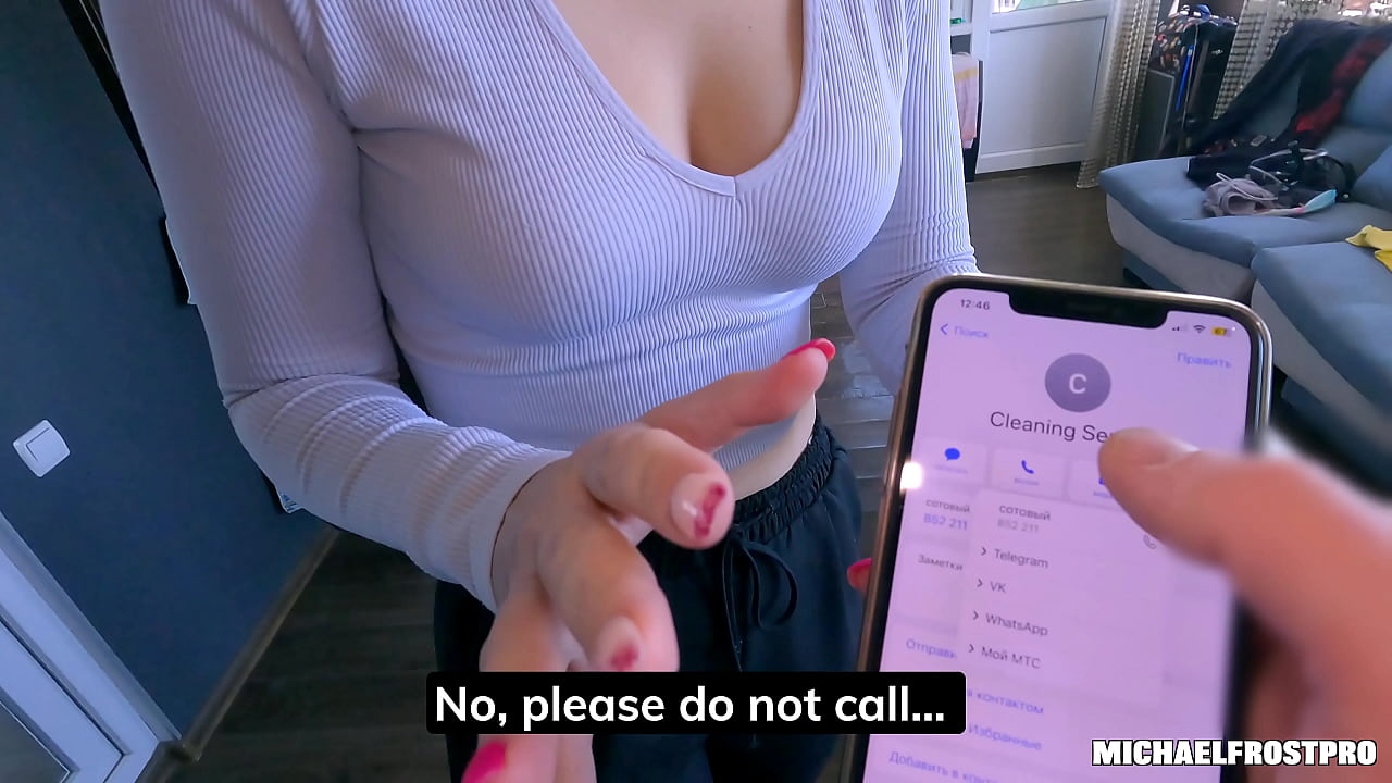 The useless cleaner pays for the fuck-up with her pussy!