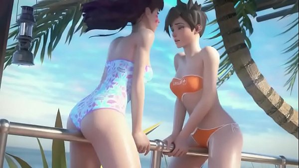 D.va and tracer fucking