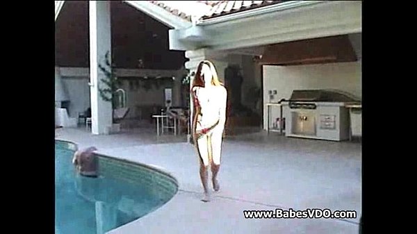 She likes his pool fir fucking