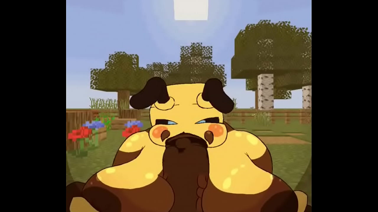 Abelha do minecraft fodendo com os peitos