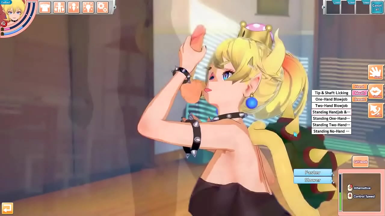 Bowsette fucks you in bedroom