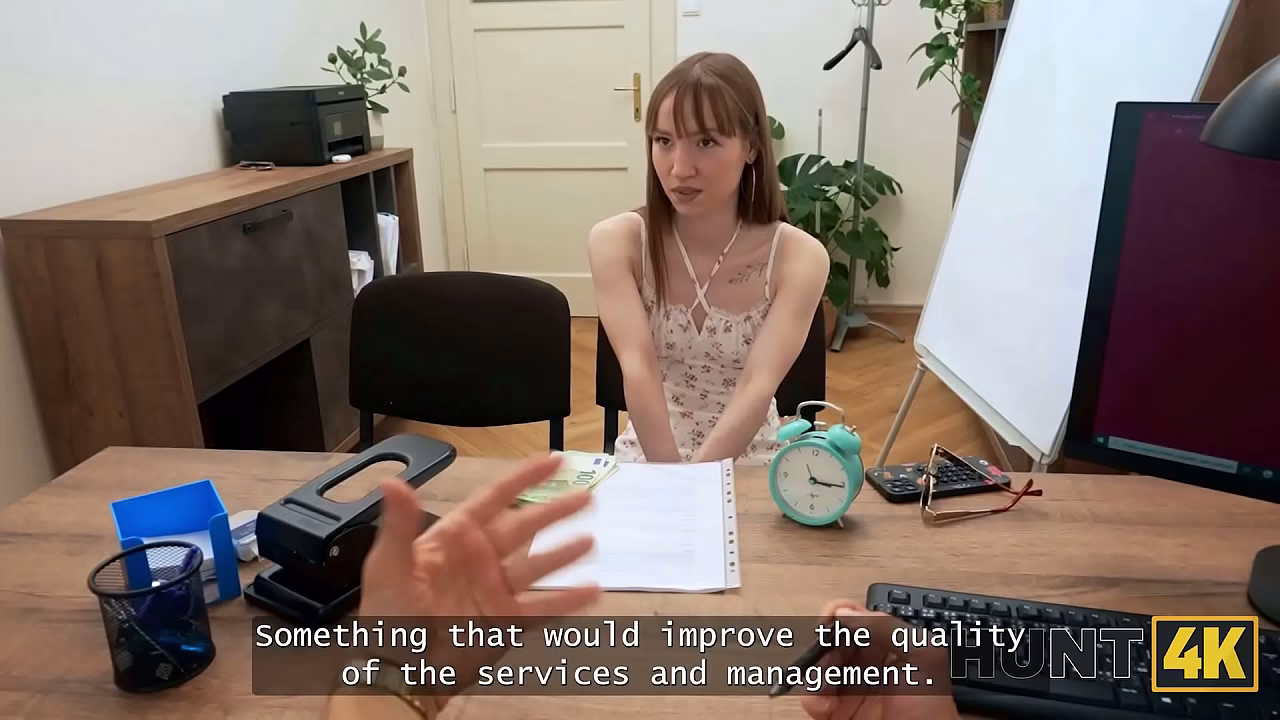 HUNT4K. Fucking her pussy in front of cuckold