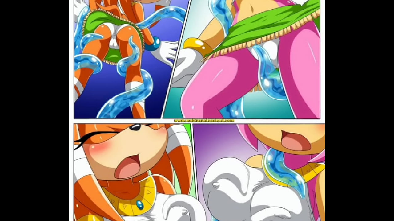 Chaos comendo a Amy,tikal e rugu