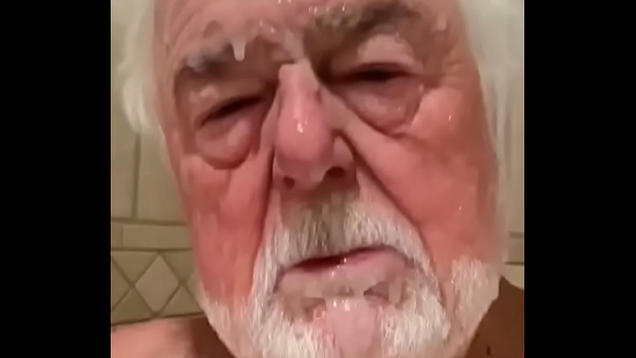 Grandpa subslut loves to be covered in cum