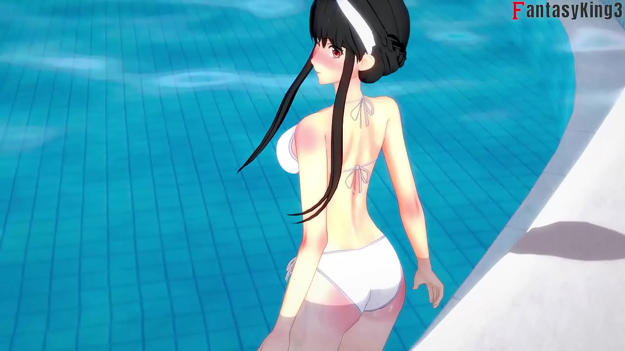 Yor Forger Bikini on Pool sex | 4 | Spy x Family | Genshin Impact | Watch Full & Full POV versions on Sheer & PTRN: Fantasyking3