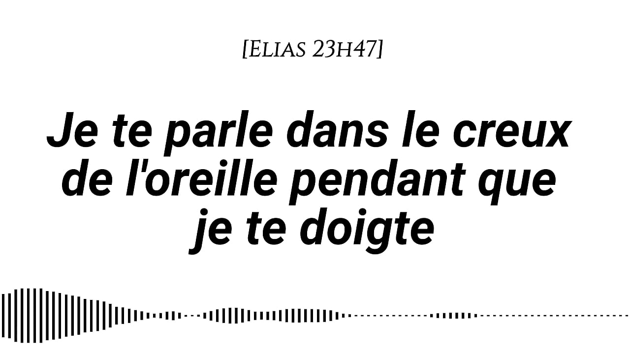 [Audio pour les femmes] Je te parle dans le creux de l&rsquo;oreille pendant que je te doigte [Ambiance nocturne][Doigtage][Bruits mouill&eacute;s][Voix d&rsquo;homme] [Tendre puis sale]