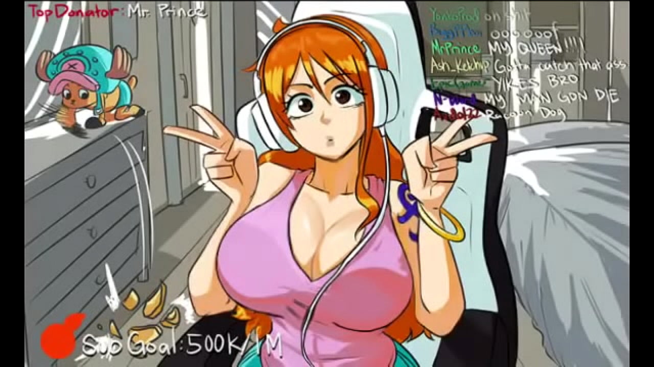 Gamer Nami Breast Expansion (Art by: TinaFate1) Sequence Morph