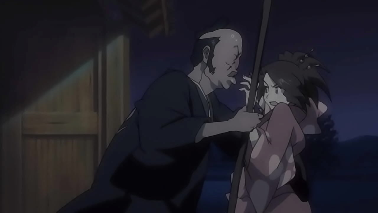 Samurai cumming in the poblation in the face