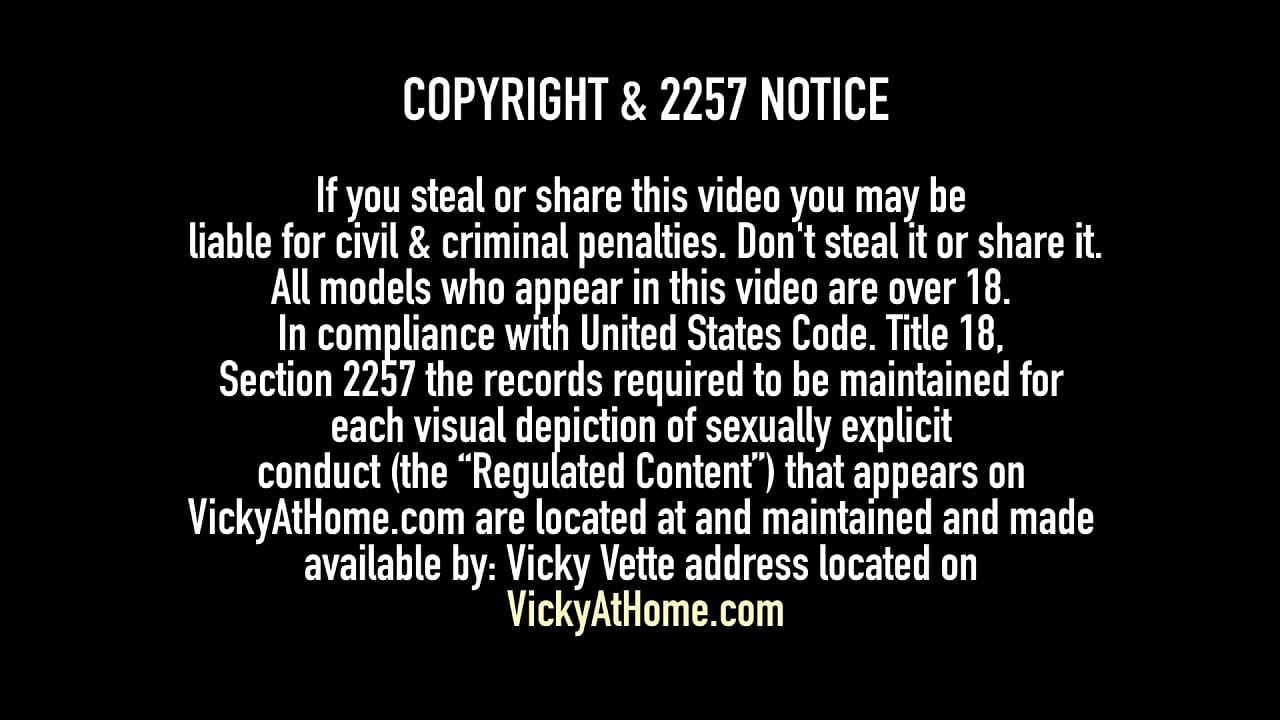 Amazing Big Titted Vicky Vette was shooting a video when she noticed her cameraman was having a Bonner so she decided to help him with that by blowing him dry! Full Video & More @ VickyAtHome.com!