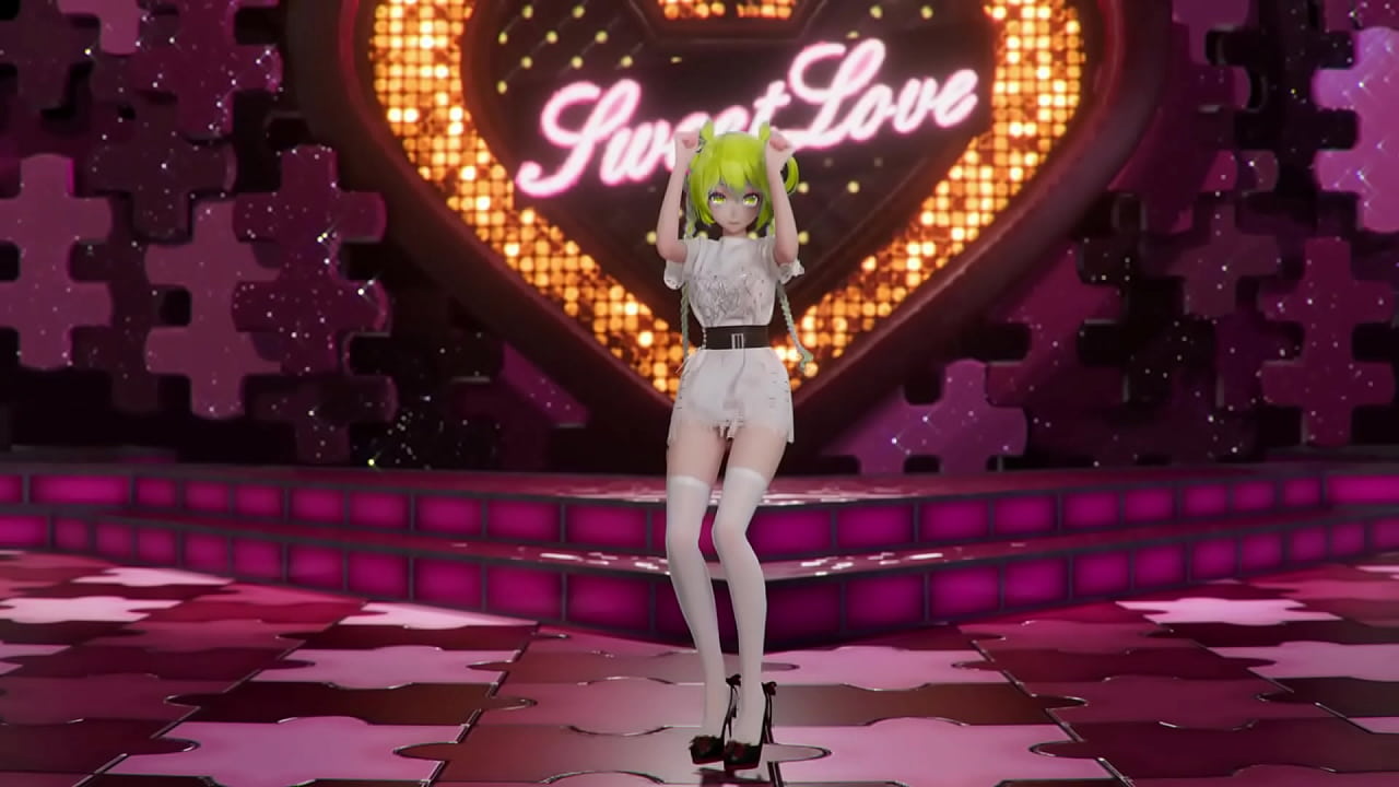 Hatsune Miku Shake It Hentai Vocaloid Undressing Dance Tatto White Socks Mmd 3D Blonde Hair (CLIP)