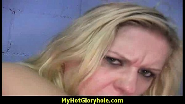 Gloryhole cock licking and sucking interracial 21
