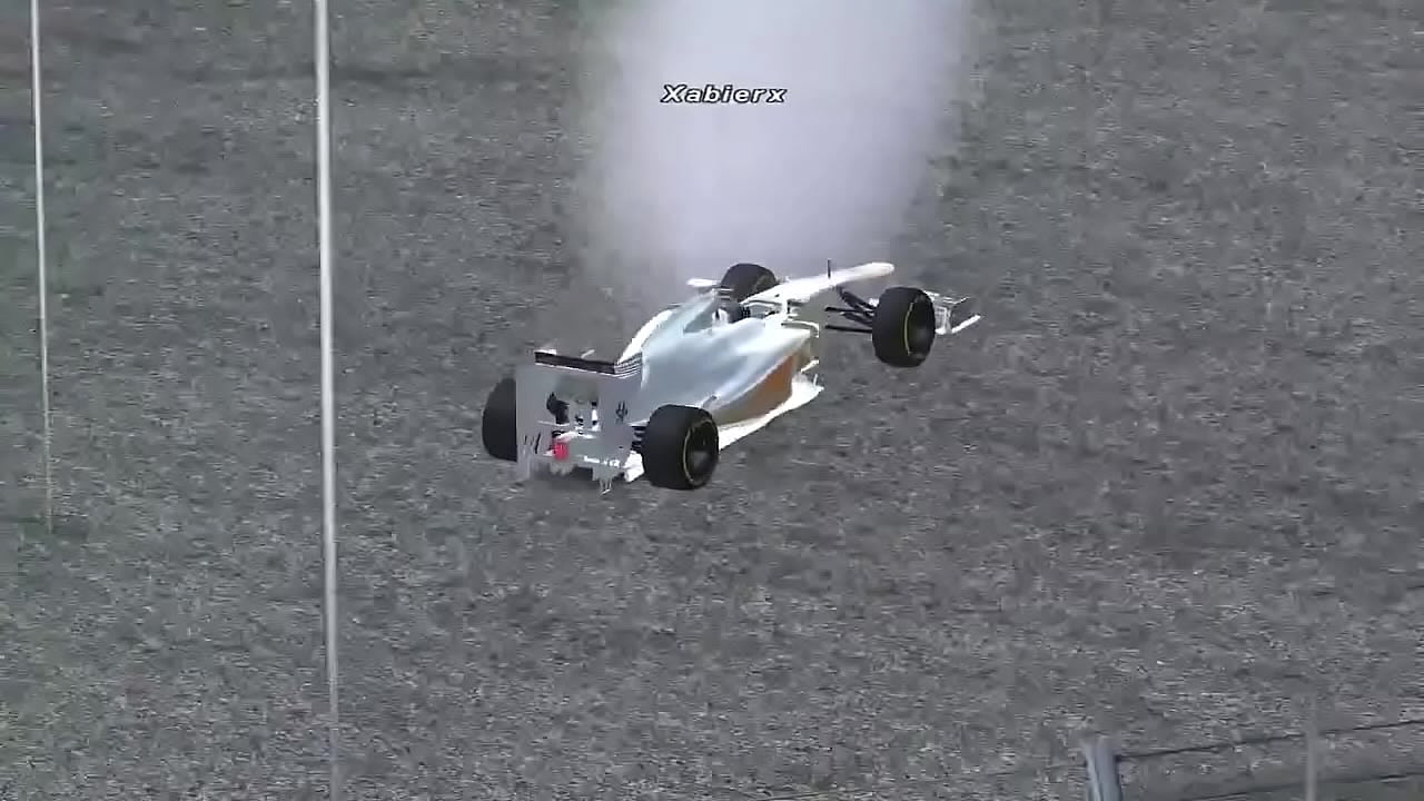 ACCIDENTE FUERTE XABIERX (m&aacute;s que dust en Brasil 2010) GP DE MALASIA 2012