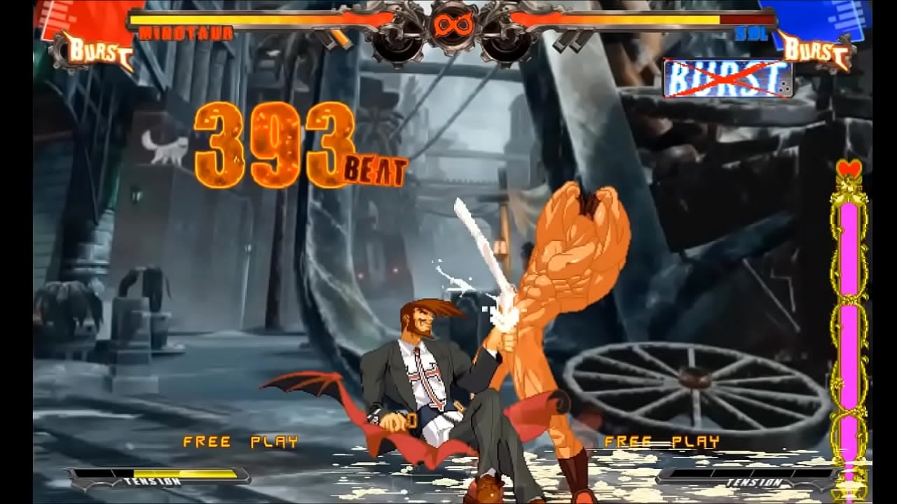 Slayer giving Sol an irresistible handjob