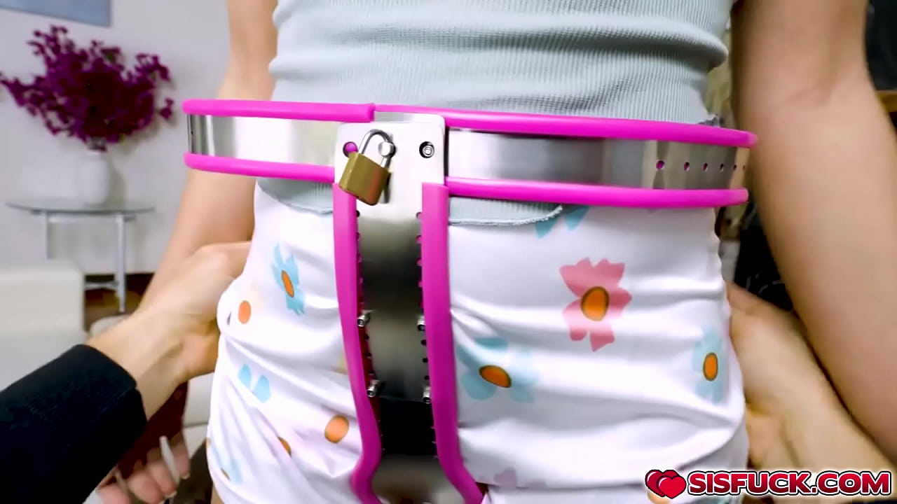 A pink chastity belt for Chloe