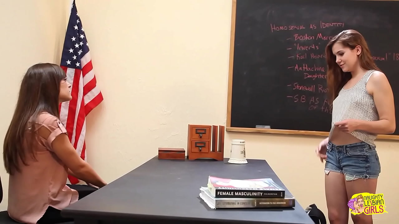 Engaging in intense sexual encounters with the exotic dyke professor enhances the brunette's academic performance