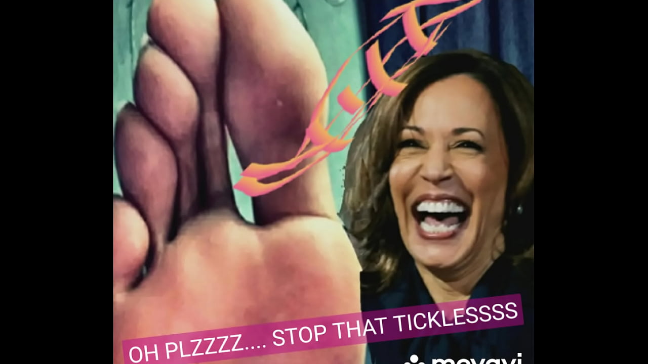 Ticklish vice president Kamala