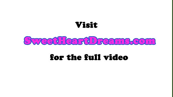 Dyke teen pleasured with a huge strapon