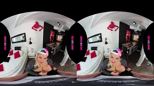 Chubby blonde handjob