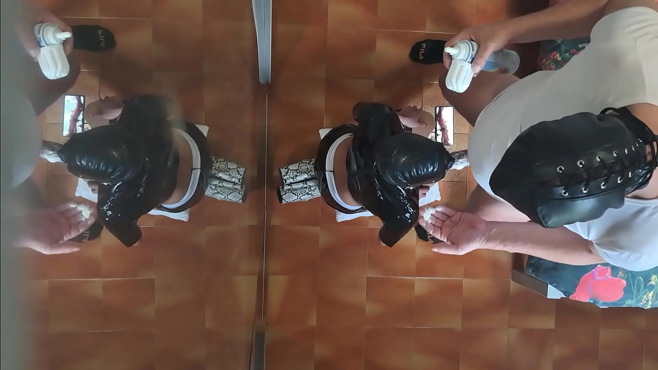 Preview - Milf in sexy clothes, stockings and high heels fucked in the mouth and doggy style with repeated orgasms