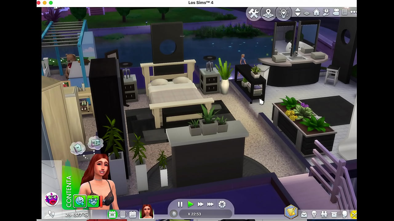 Pelirroja guapa y conocido vecino- Sims 4