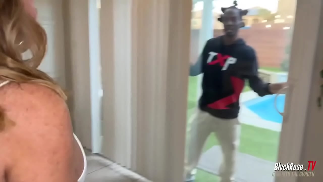 While working from home LovelyLanalee caught her neighbors husband MrBlvckRose being a peeping pervert in her back yard a ...