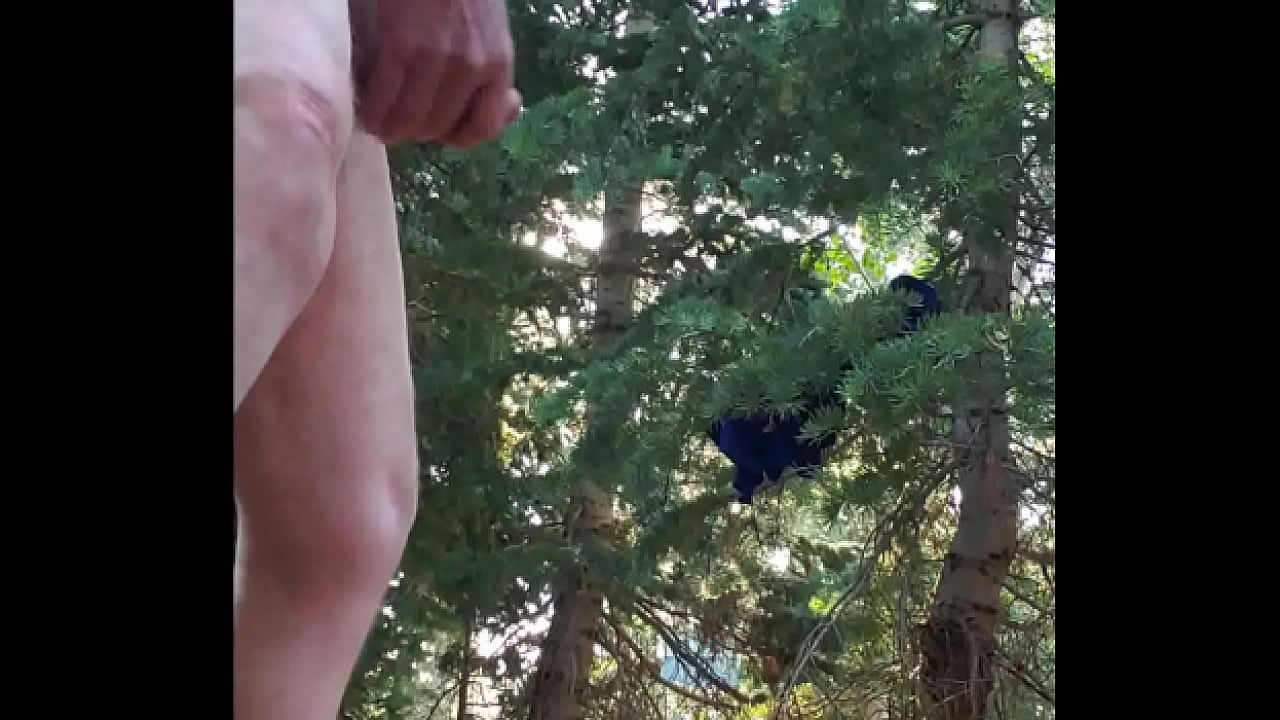 I'm Jerking And Spermming In The Trees