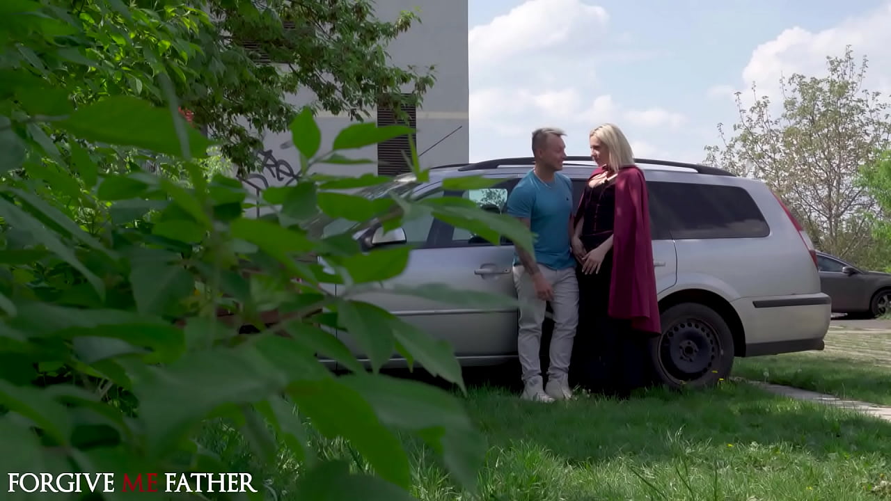 The blonde cougar like to pickup guys and then fuck them in the back of her white van