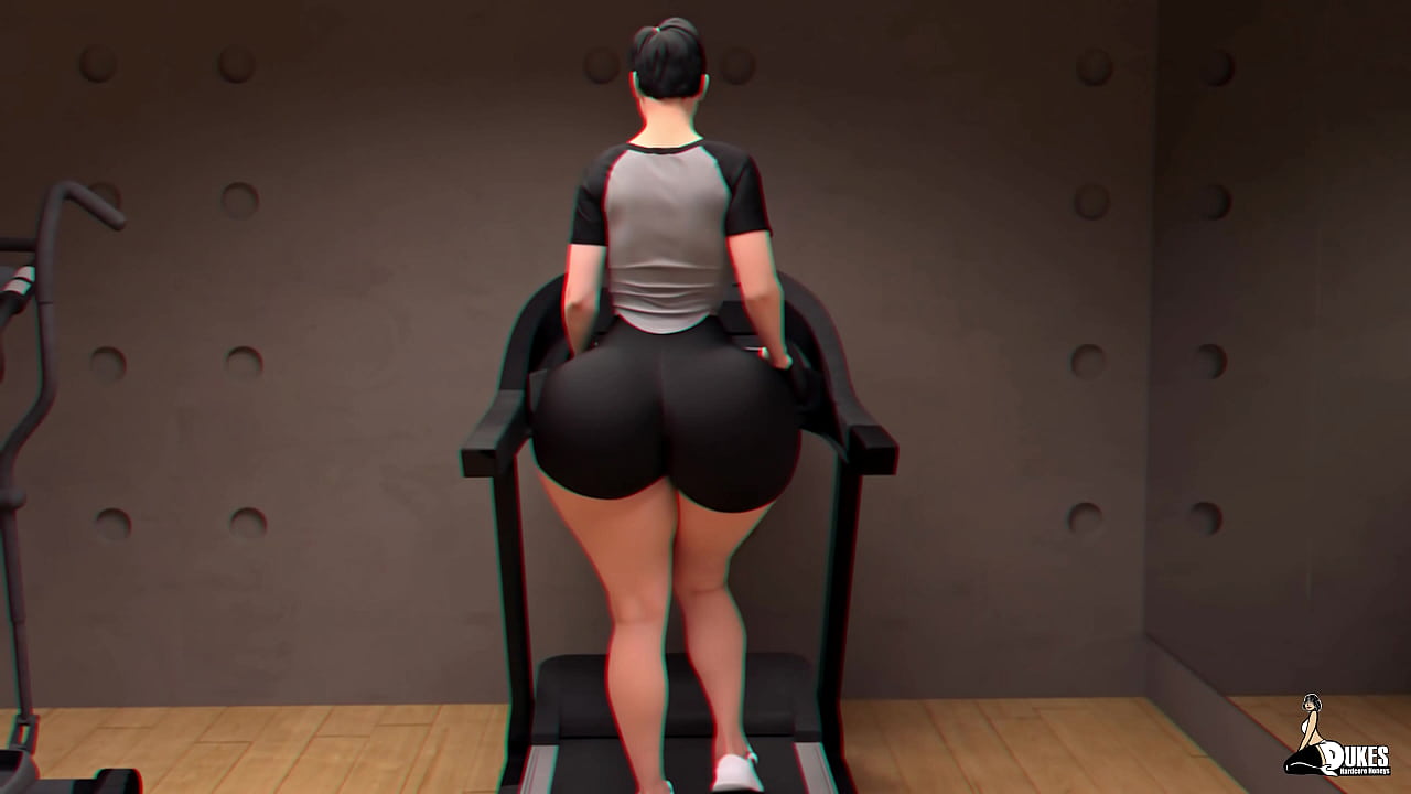 Curvy Milf's working on their cardio