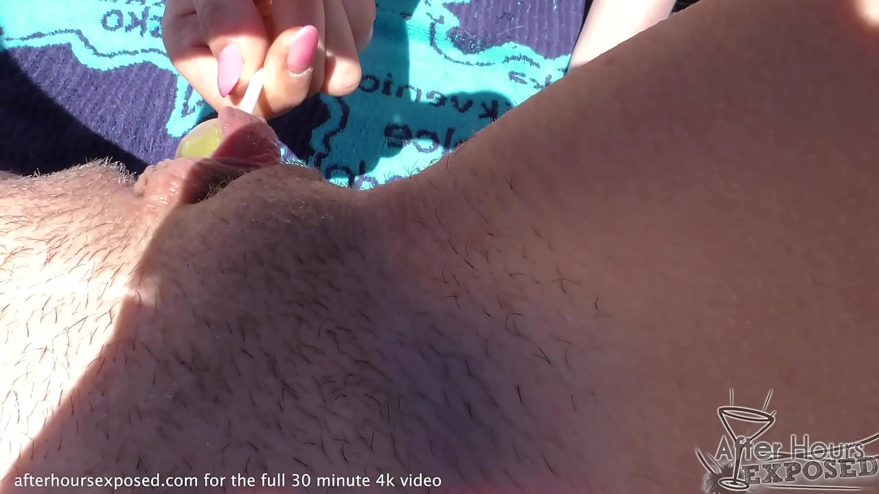 risky lesbian pussy licking and playing on croatian beach