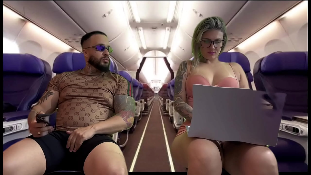 Mulher come&ccedil;ou a se masturba e se tocar dentro do avi&atilde;o na poltrona ao lado! Bati uma bem gostoso pra ela e pramim vendo aquilo