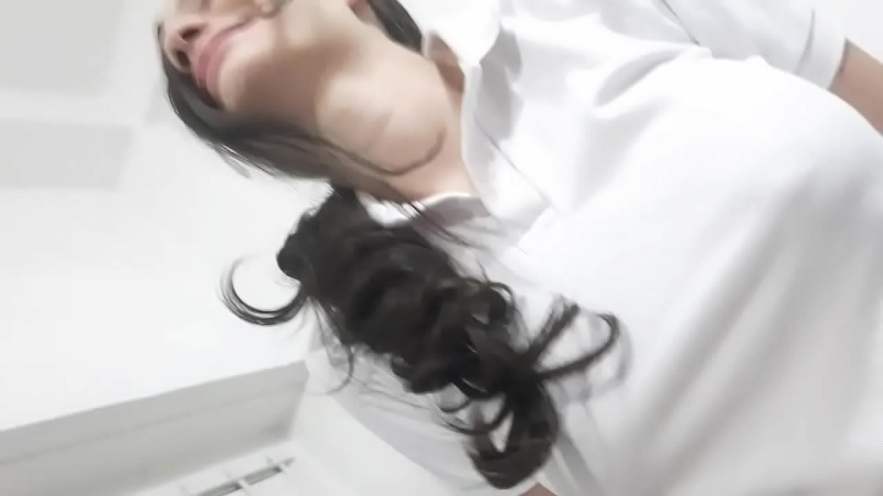 Stepsister masturbates his cock with her feet and then takes it to her pussy