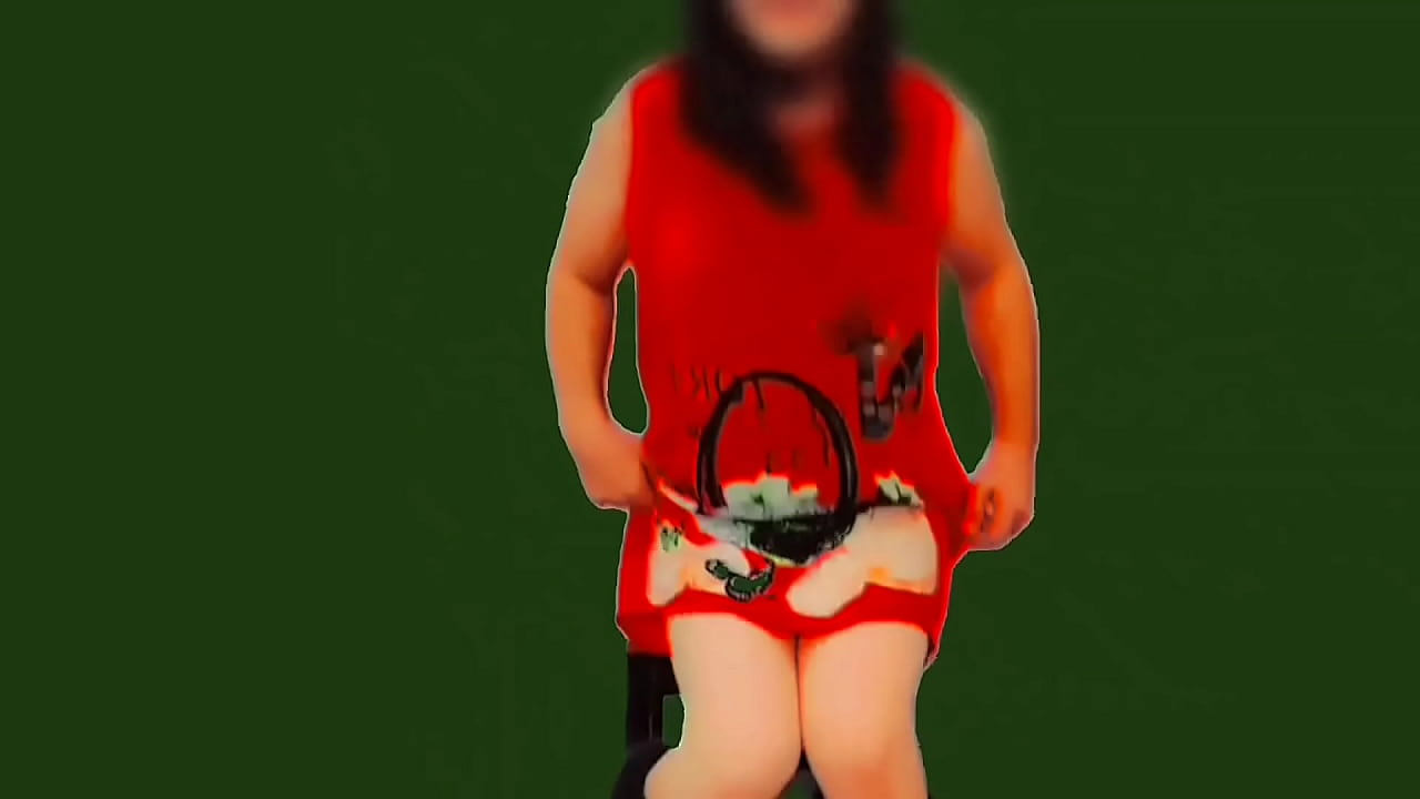 Gorgeous Crossdresser Showing Off Thighs While Smiling Cute