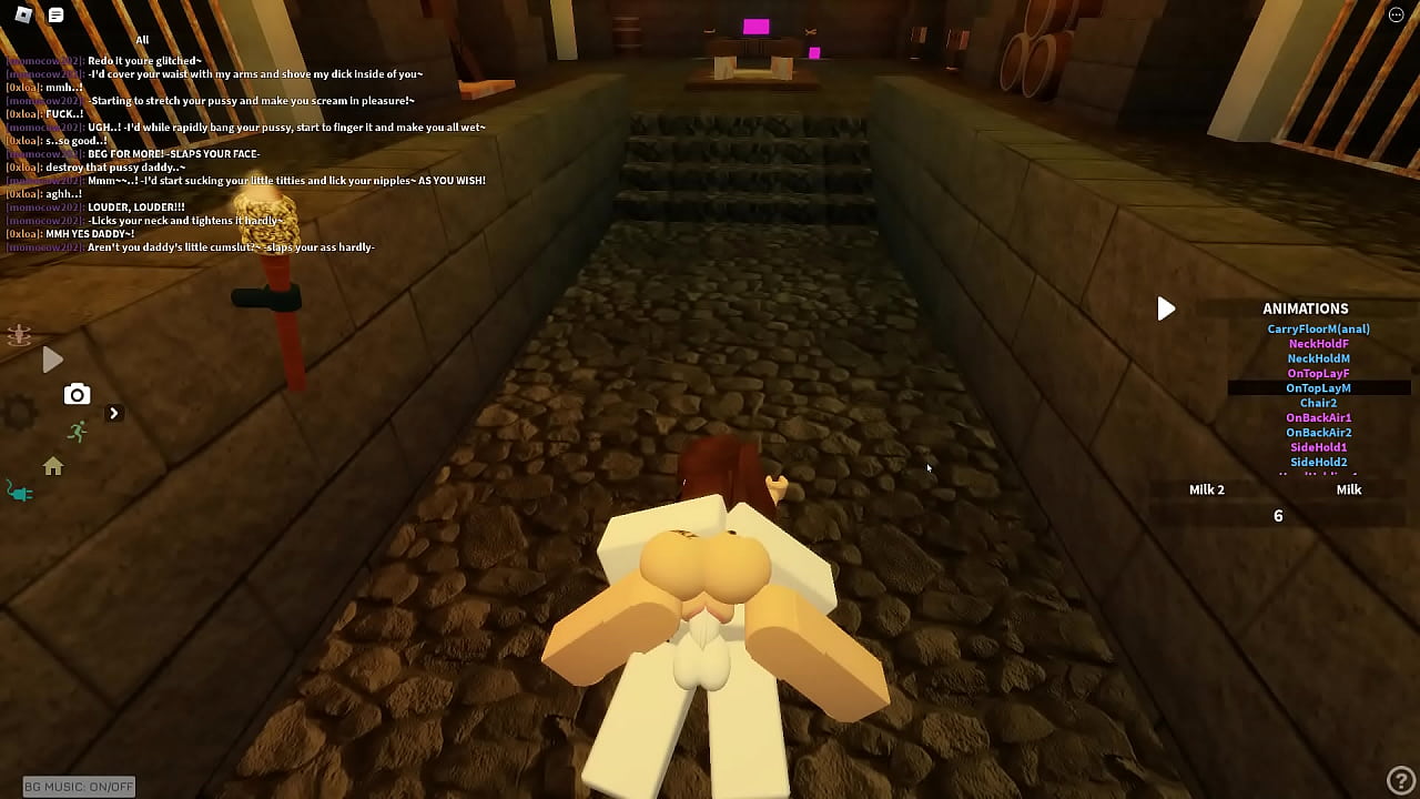 Roblox destroying this petite hoe's wet holes with my big cock