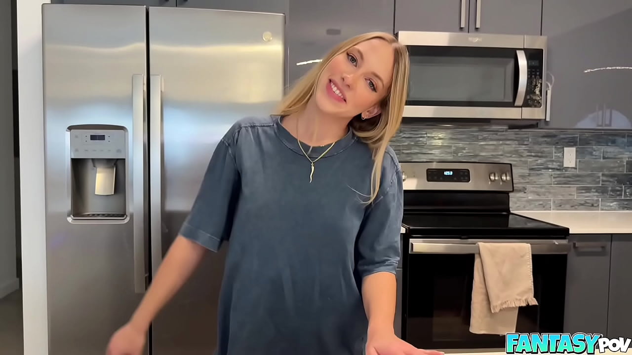 Fucking My step Brothers Hot Blonde Girlfriend - Khloe Kapri - FantasyPOV