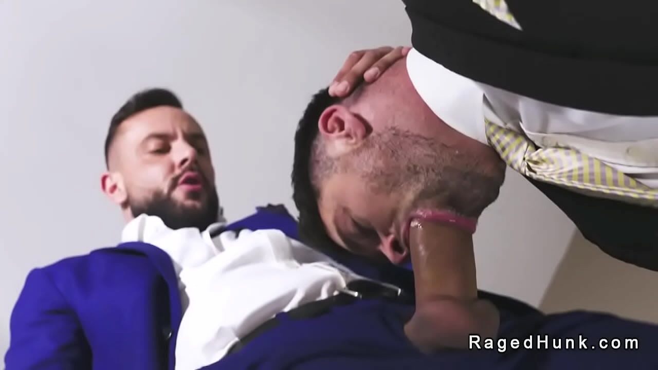 Realtor Beau Butler on his way to the meeting running into Sir Peter in the hotel hallway then strangers end up in hotel room and anal fuck