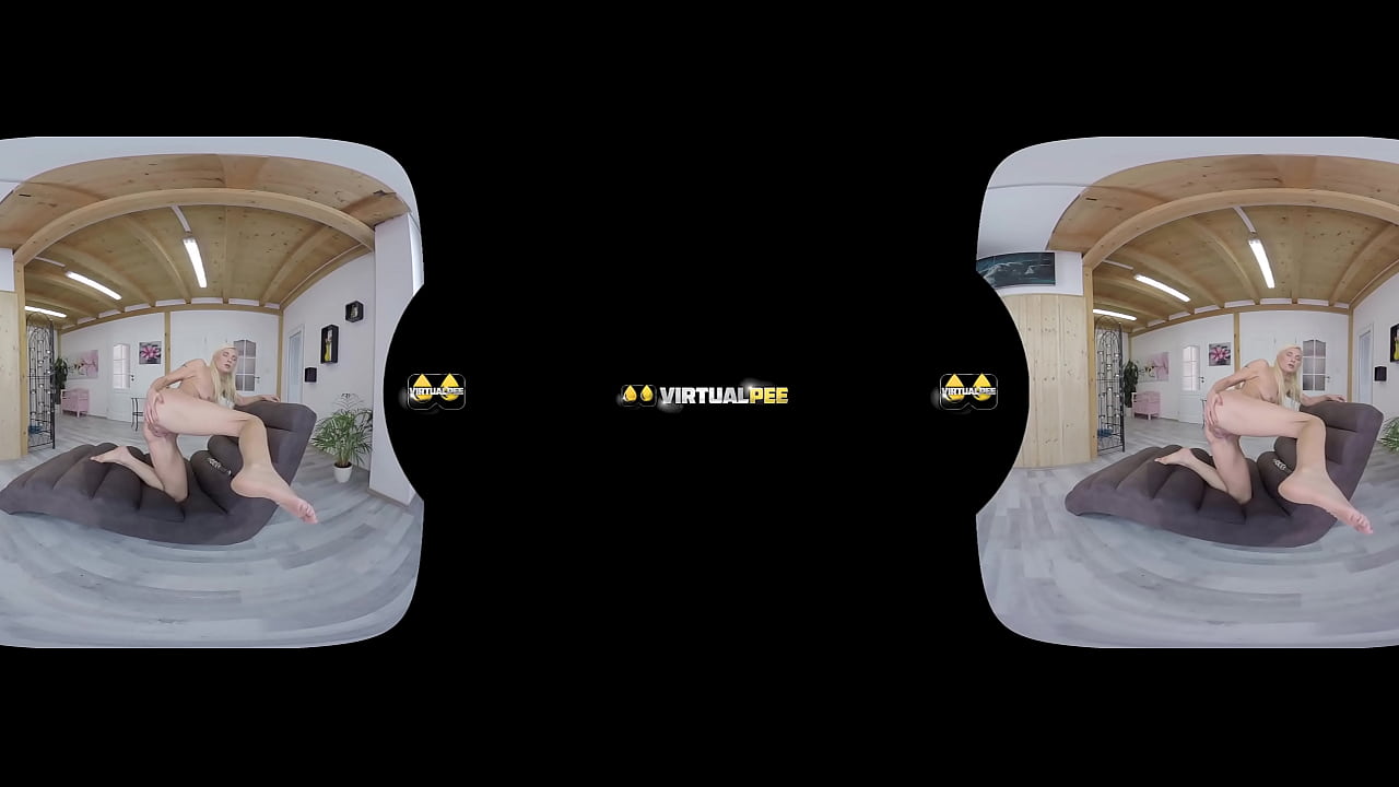 Piss VR at it's best with Vanessa Hell and Dildo Masturbation on the couch