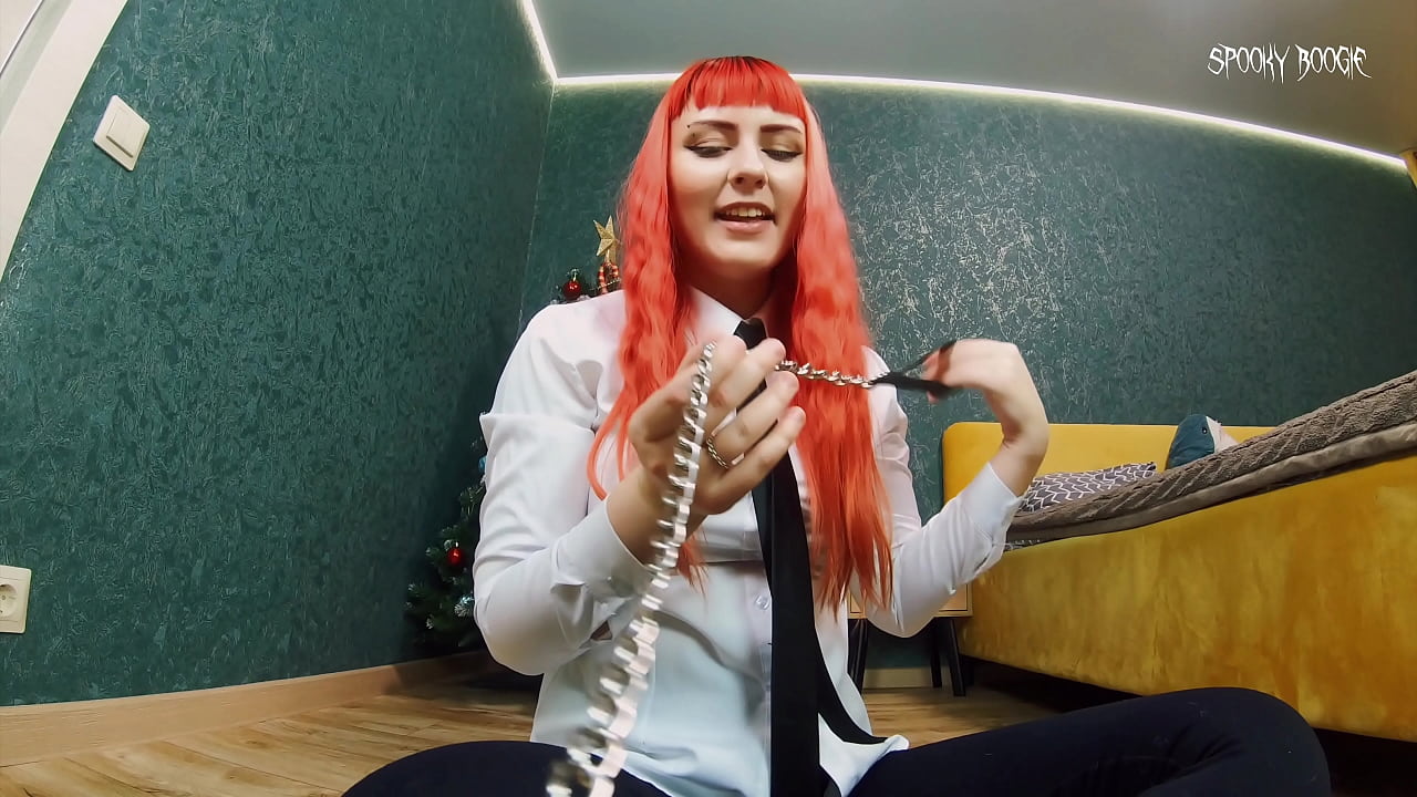 JOI: Makima adopt you as pet and teases your cock with her feet