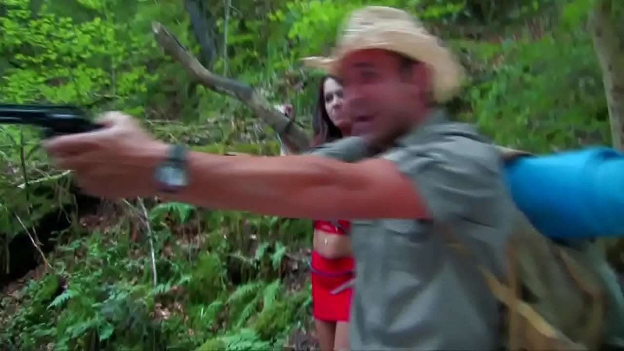 Anal sex in the woods with a very slutty brunette