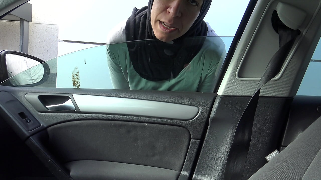 this naughty Muslim girl doesn't mind having car sex with strangers