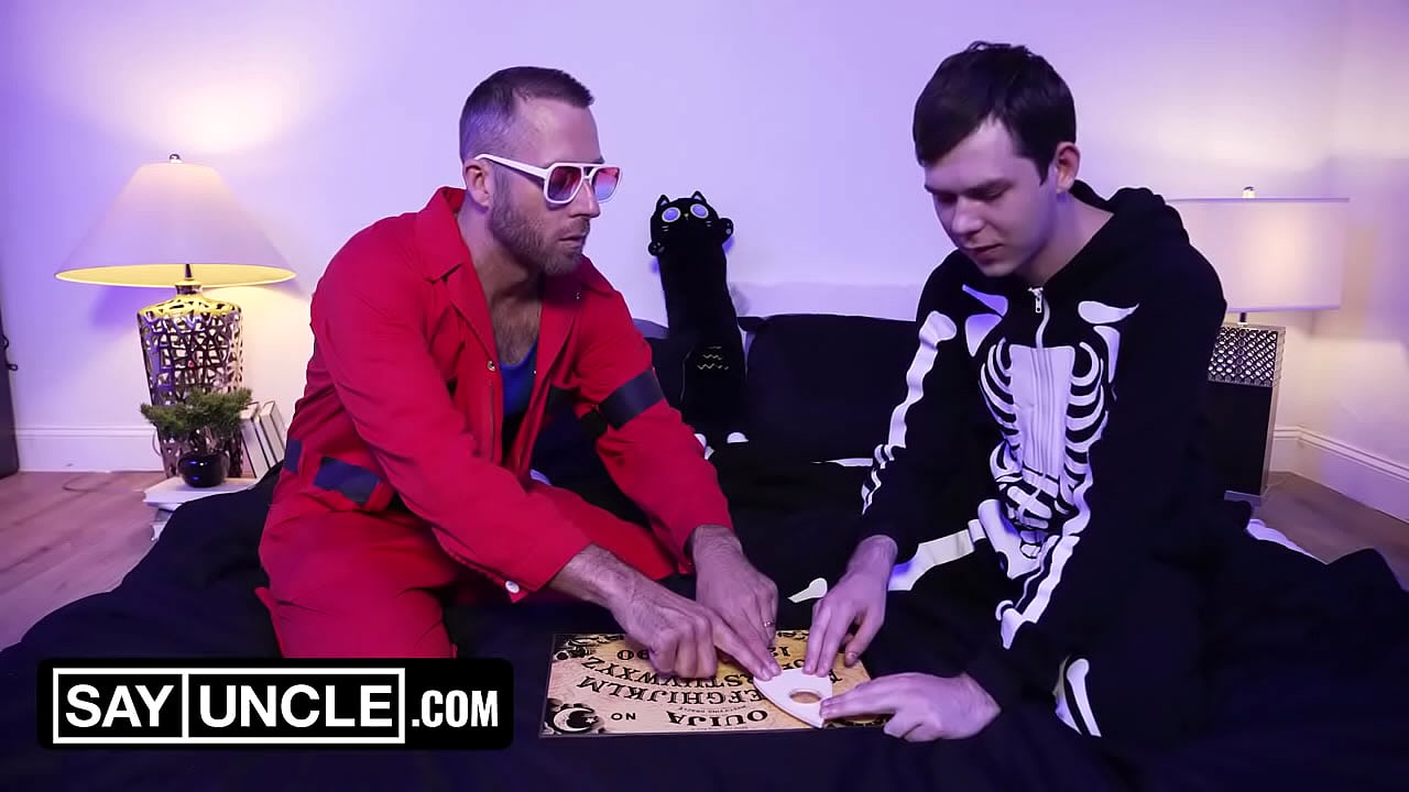 &ldquo;Ouija Fuck My Ass?&rdquo; StepDaddy Comforts Scared StepSon