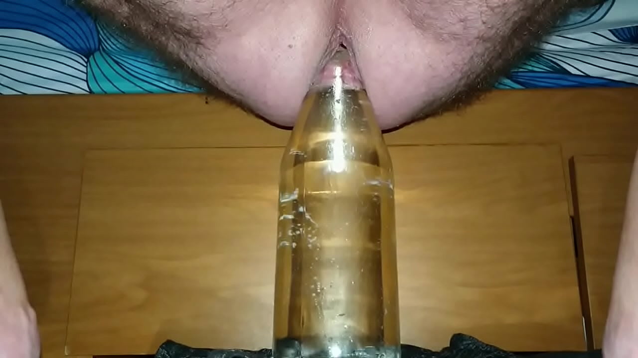 I Jerk Off while riding a Bottle in my Ass until I Cum.