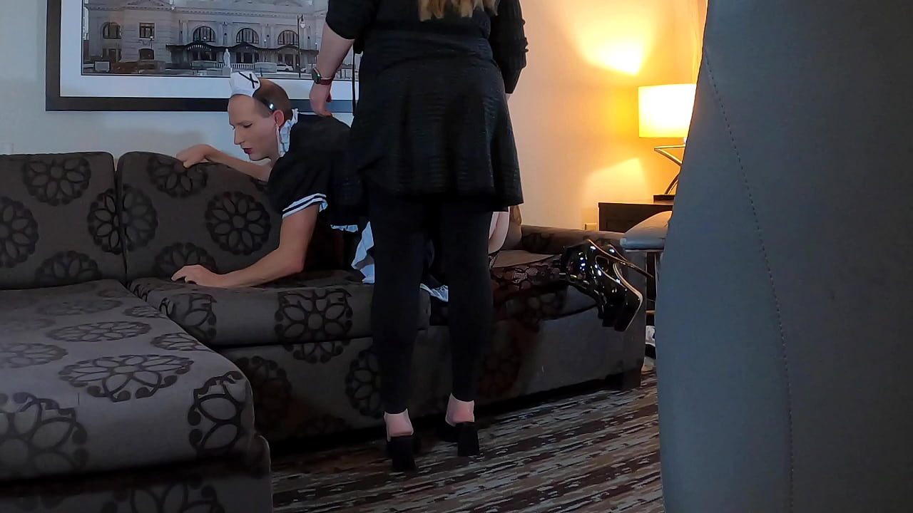 Sissification and Strapon Fucked to Become Maid