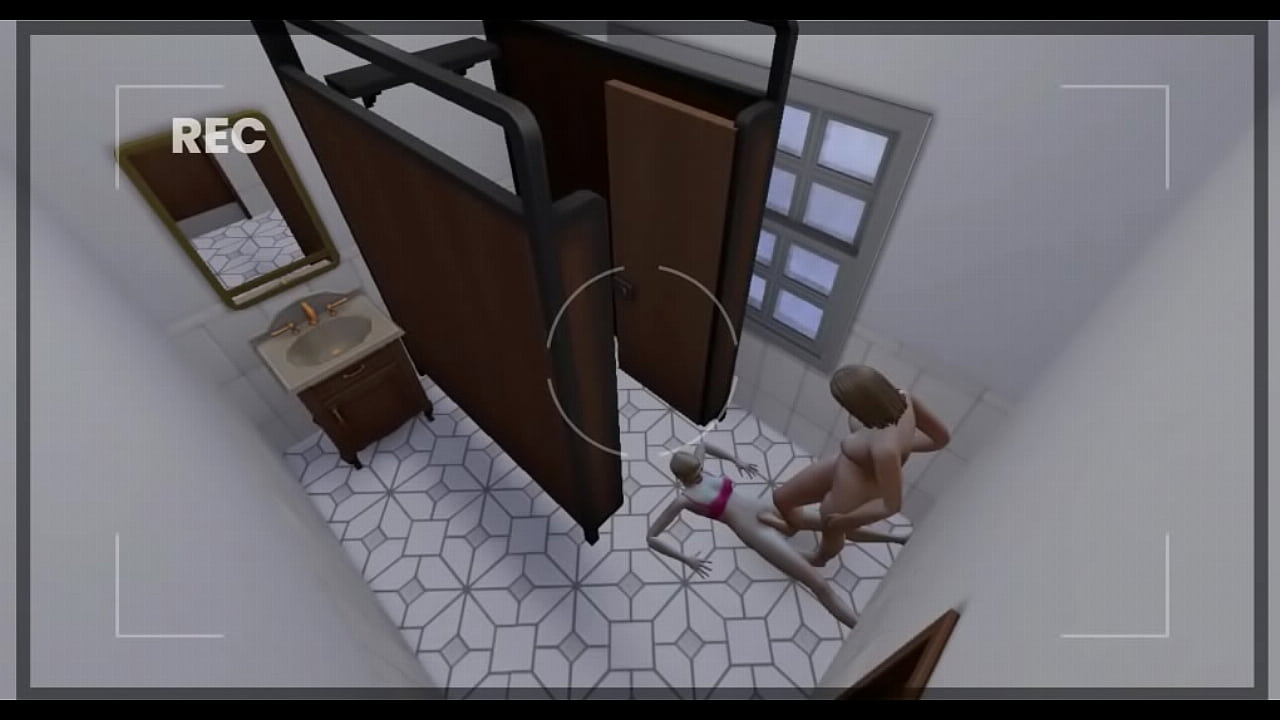 I spy on my cousins-in-law in the bathroom.