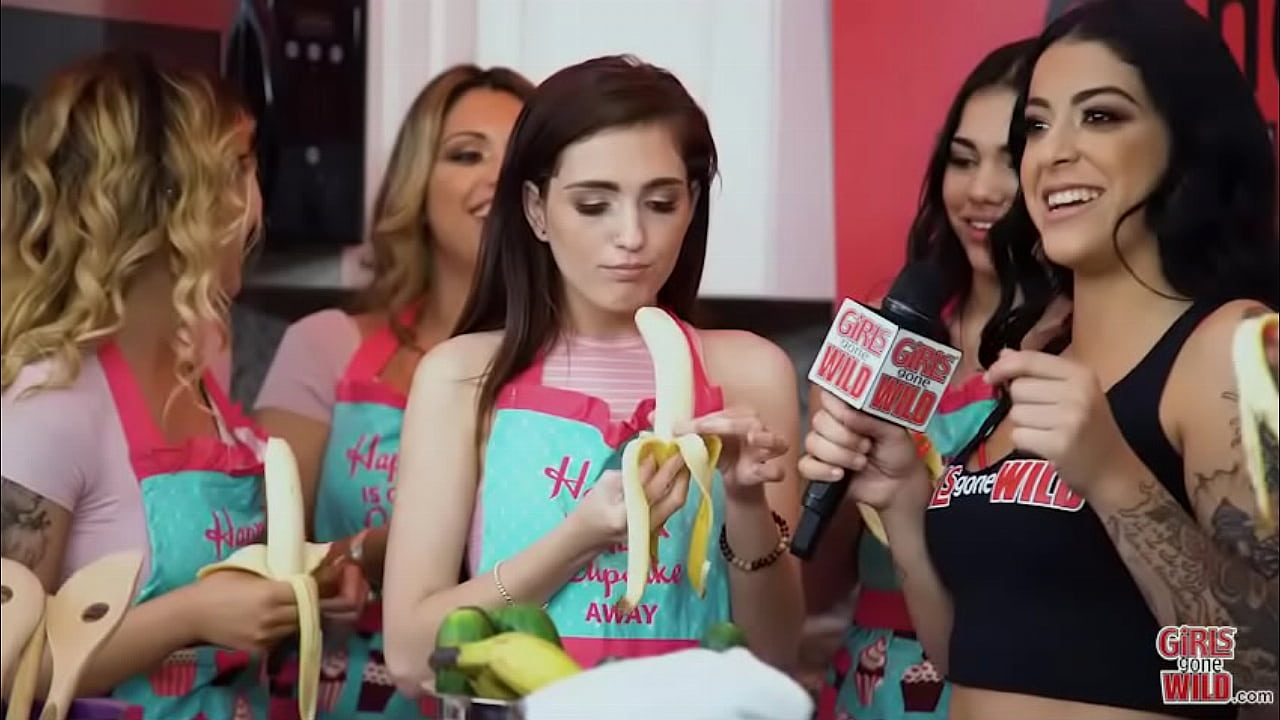 Deep Throating Bananas and Masturbating