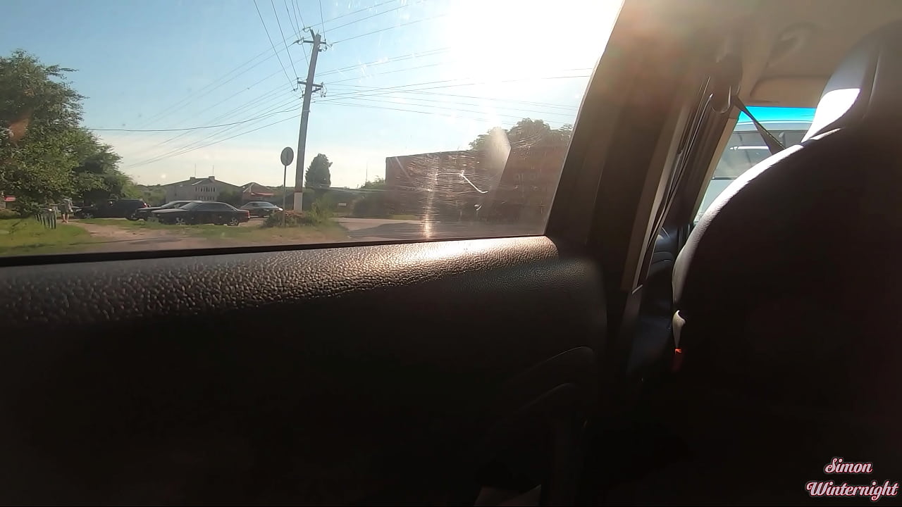 Taxi ride gone wild! Vicky sucks me on a back seat!