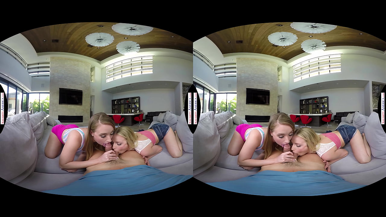 Karla Kush shows friend Harley Jade take turns fucking lucky dude