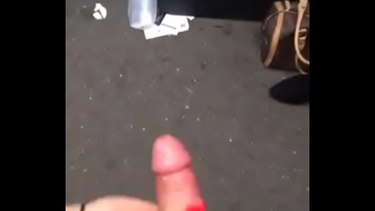 public handjob finish with cumshot