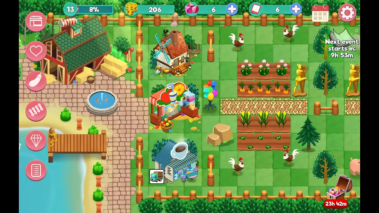 fucking girls in the morning, is the best hobbie in the farm